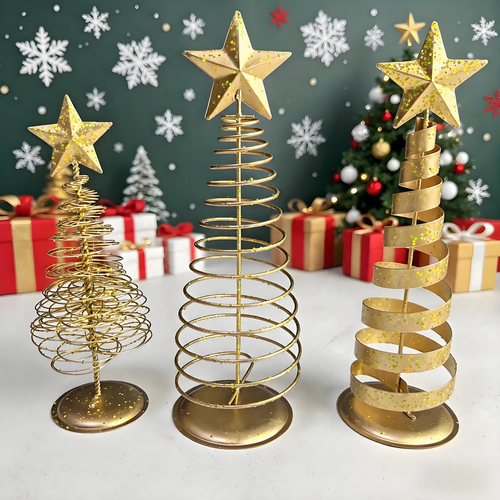Mini-Weihnachtsbaum aus Draht mit Stern