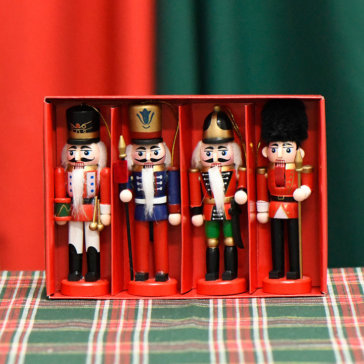 Nussknacker-Soldat aus Hartholz, 13 cm