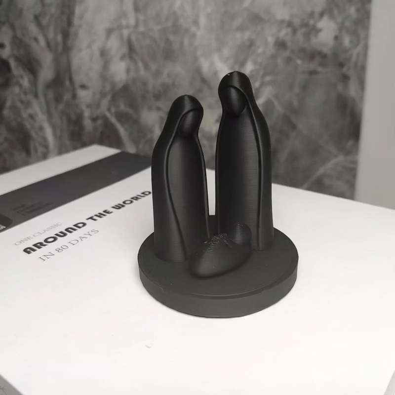 Weihnachtskrippe Skulptur, 3D-Druck, Kunststoff