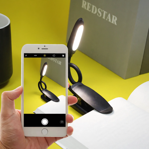 LED-Klemmleuchte, USB-aufladbar, für Schreibtisch und Bett