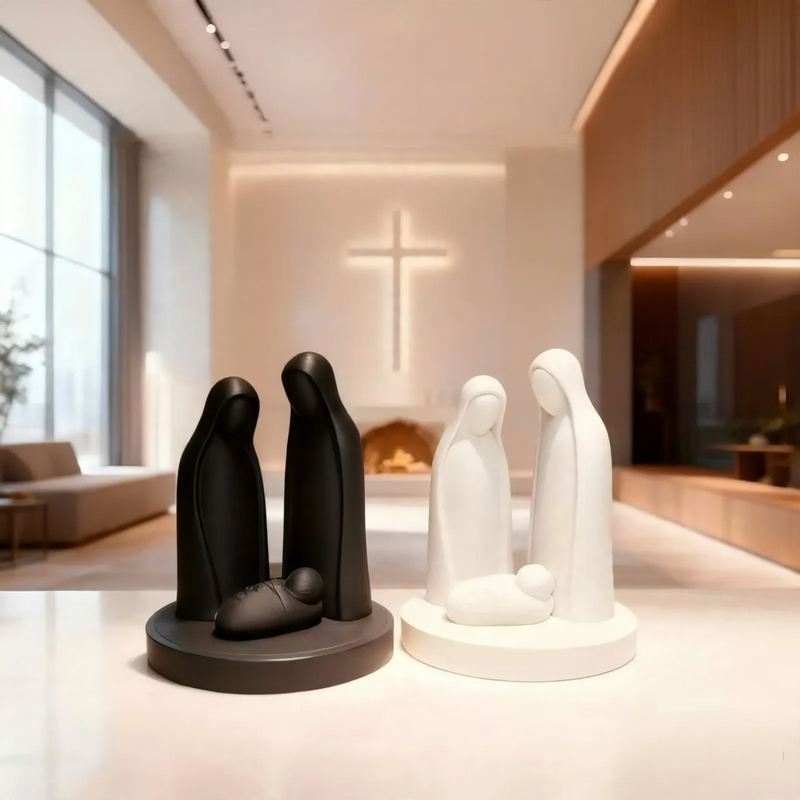 Moderne Krippenskulptur, 3D-Druck