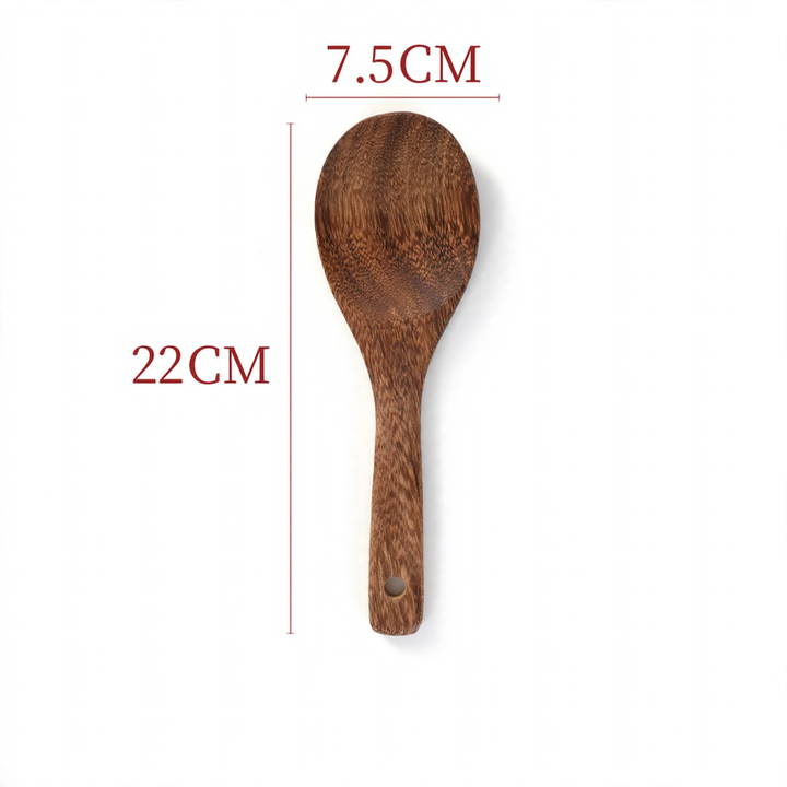 Kochbesteck aus Holz, verschiedene Formen
