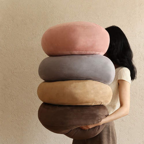 Rundes Stützkissen, 55×40 cm, Baumwolle