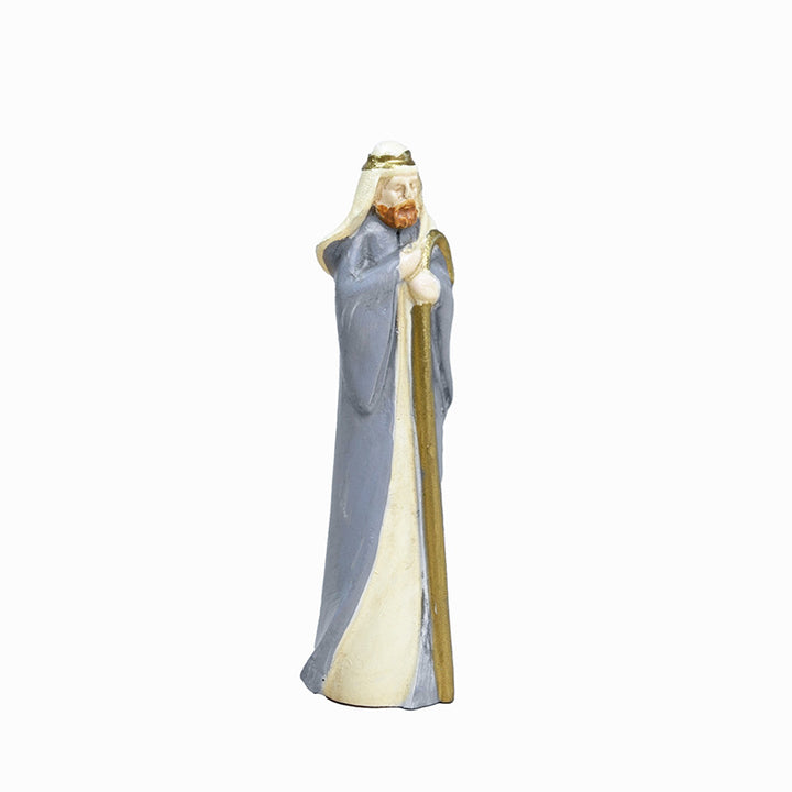 Krippenfiguren-Set aus Kunstharz, 8-teilig