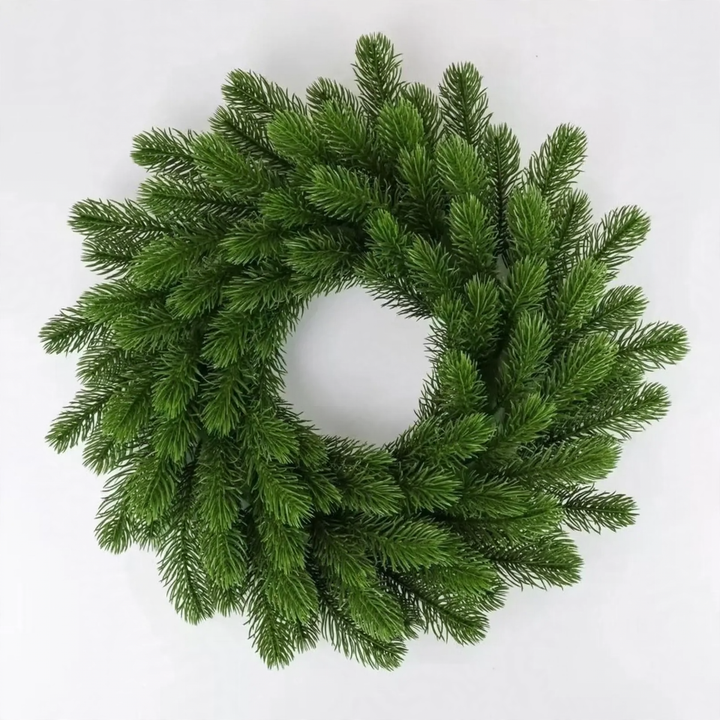 Weihnachtskranz aus PE-Kunststoff für die Tür