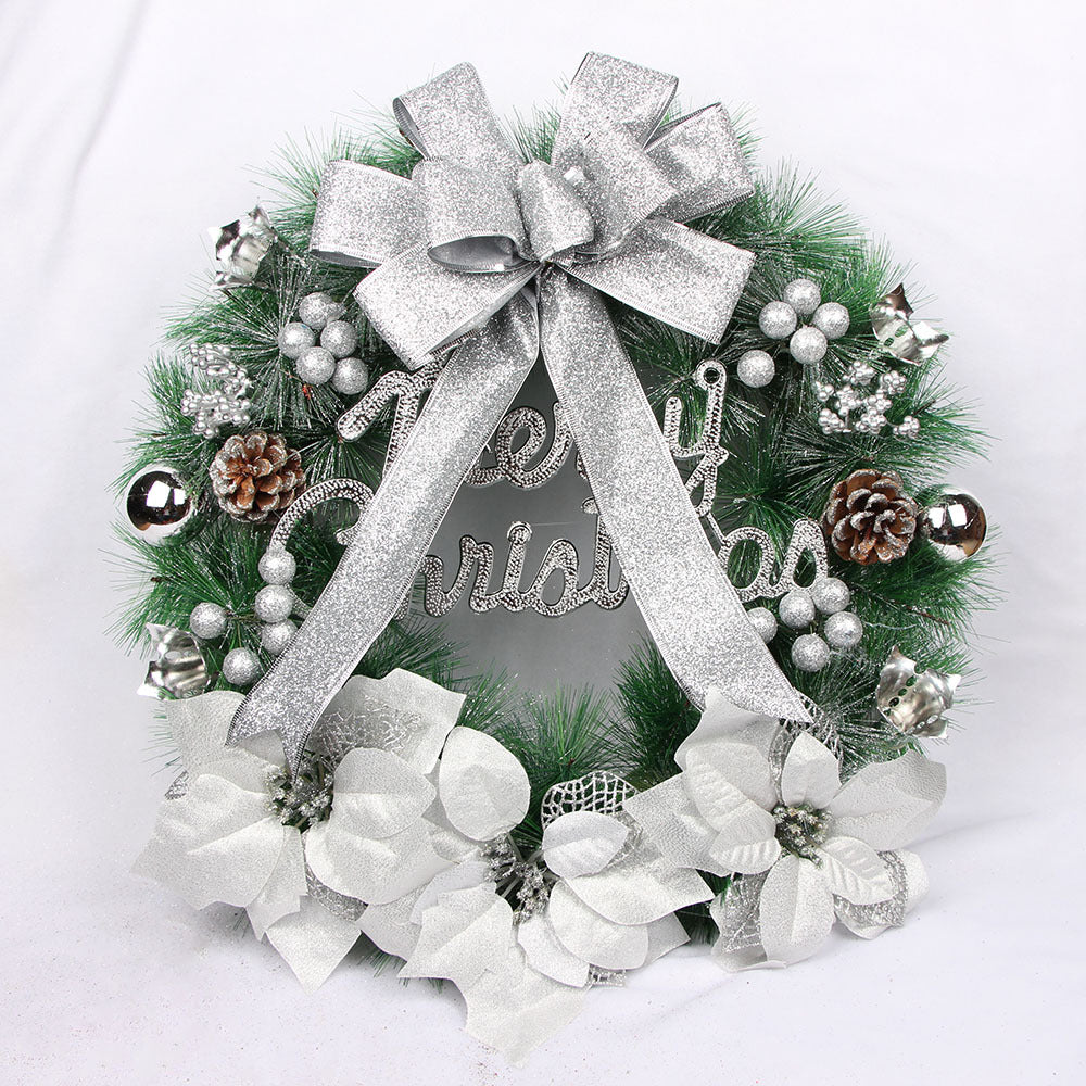 Weihnachtskranz aus Kiefernnadeln, 30 cm, handgefertigt