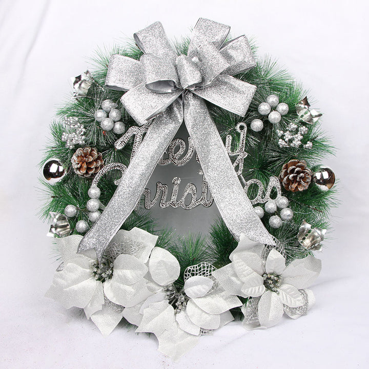 Weihnachtskranz aus Kiefernnadeln, 30 cm, handgefertigt