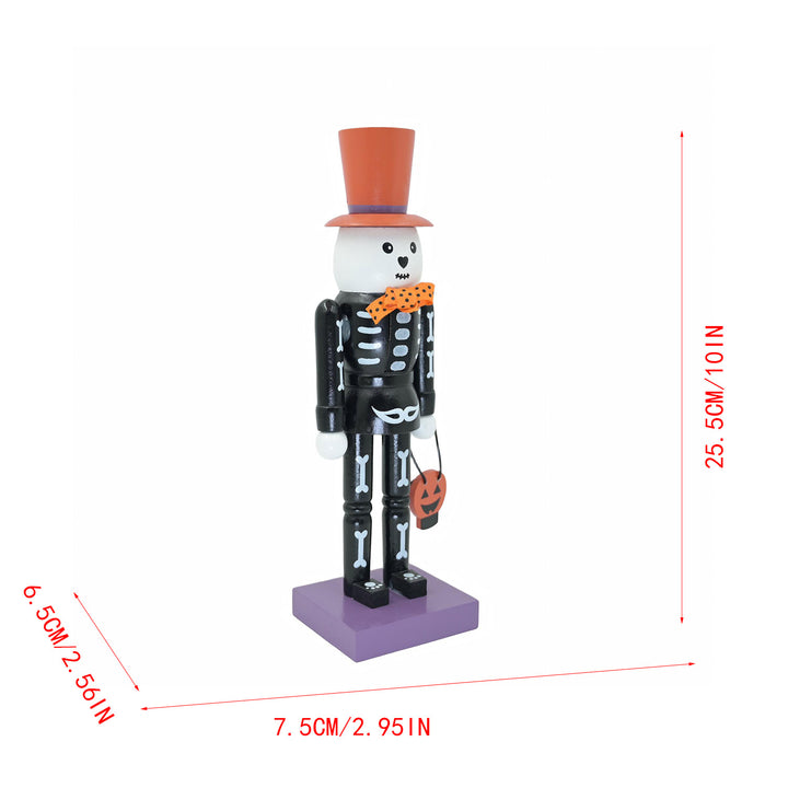 Dekorativer Nussknacker im Totenkopf-Design, 25,5 cm