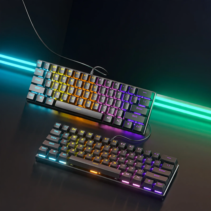 Mechanische Tastatur mit RGB-Beleuchtung