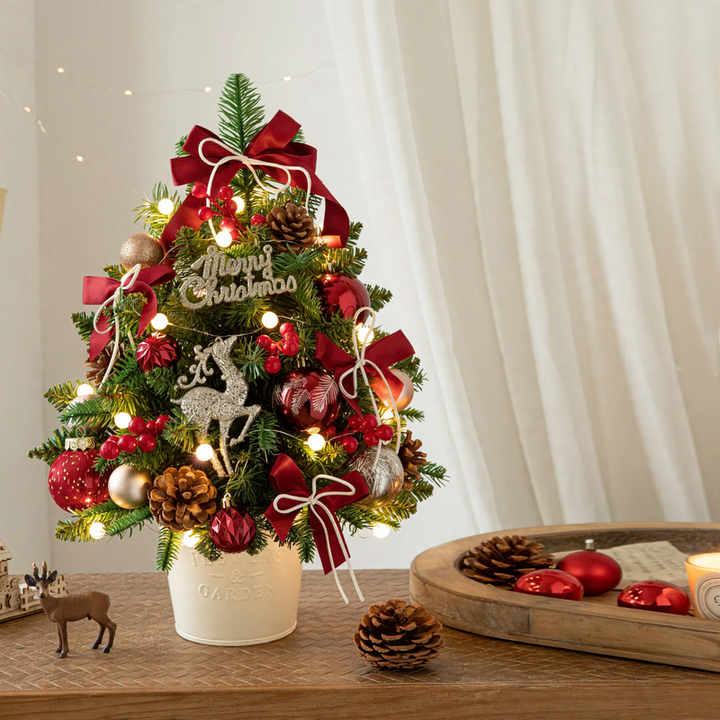 Mini-Weihnachtsbaum aus PE, 45 oder 60 cm, mit Beleuchtung