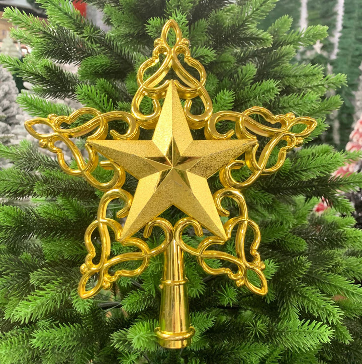 Weihnachtsbaum-Spitzenstern, 3D-Design mit Spitzenmuster