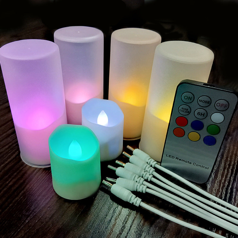 Wiederaufladbare LED-Teelichter mit Fernbedienung