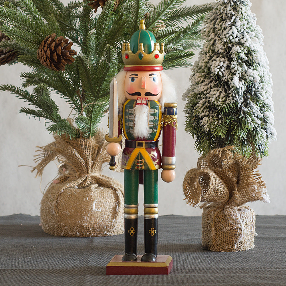 Nussknacker-Soldat aus Massivholz, 30 cm
