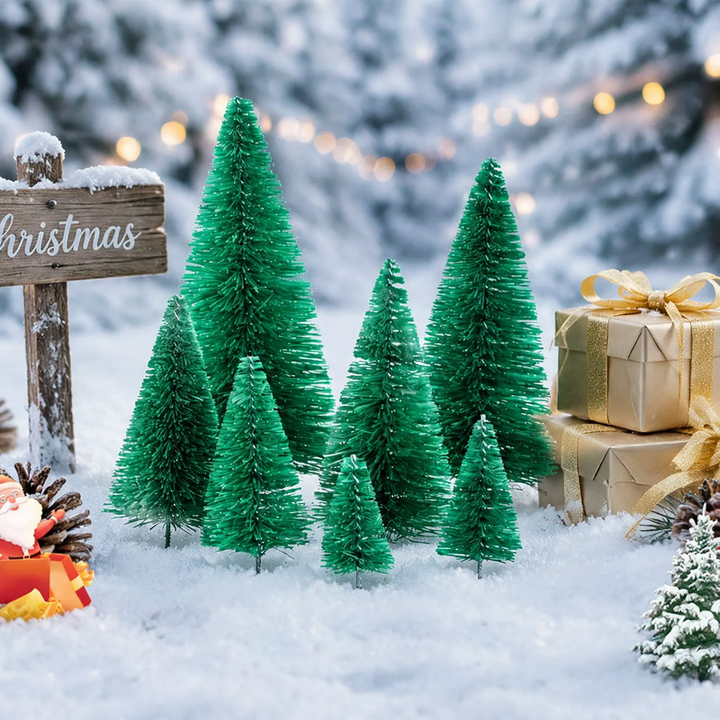 Miniatur-Weihnachtsbaum mit Schnee-Optik