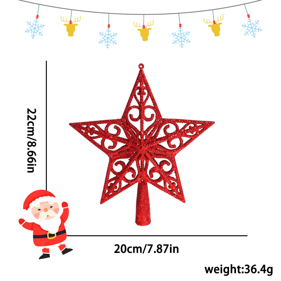 Weihnachtsbaum-Stern mit Glitzer