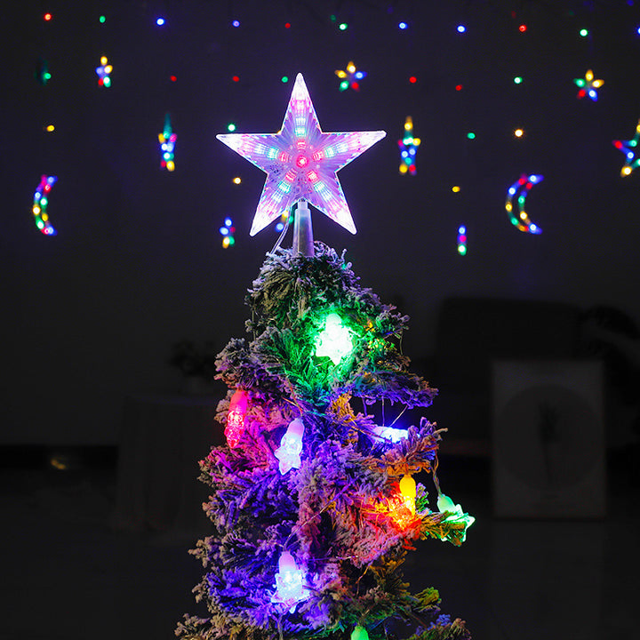 LED-Weihnachtsbaum-Spitze Stern mit Beleuchtung