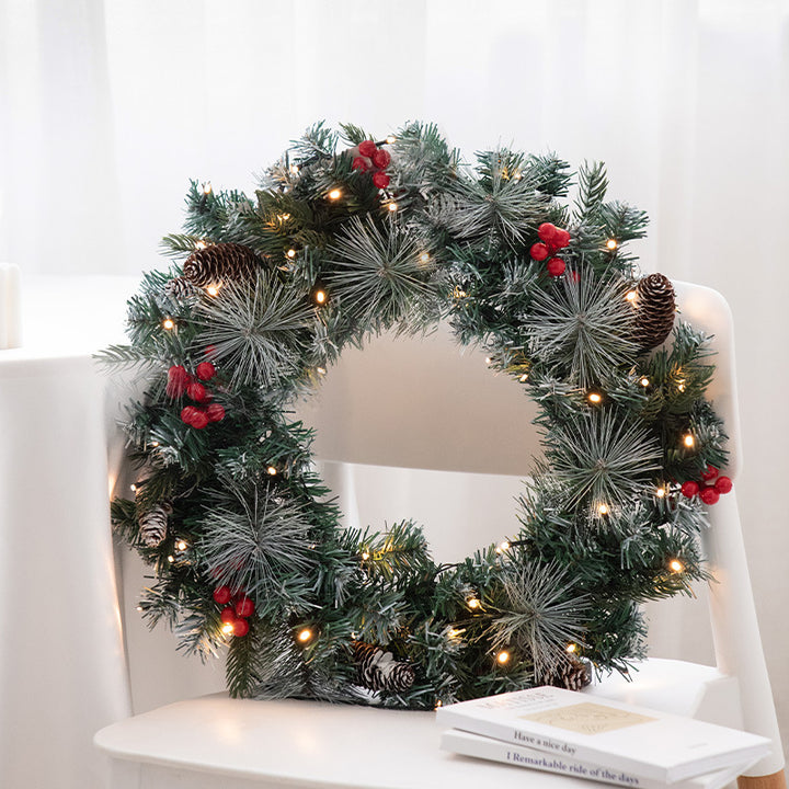 Weihnachtskranz, 45 cm, mit Beleuchtung