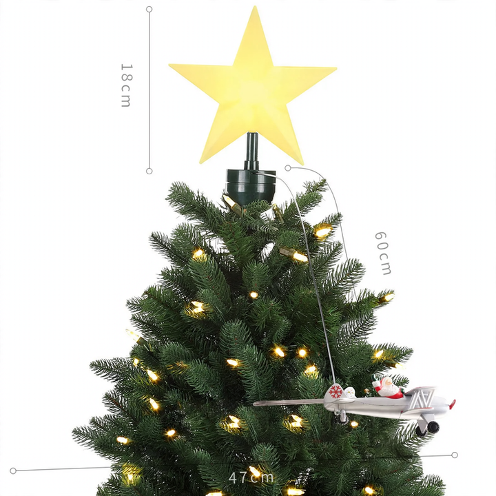 Leuchtende Weihnachtsbaum-Dekoration aus Kunststoff