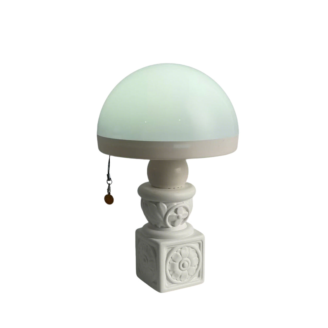 Vintage Pilzlampe mit Reliefmuster