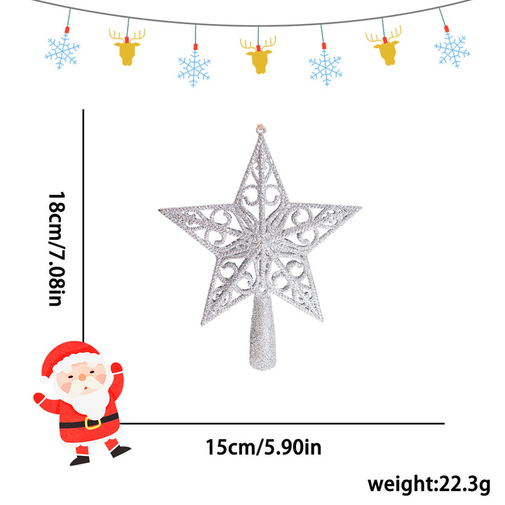 Weihnachtsbaum-Stern mit Glitzer