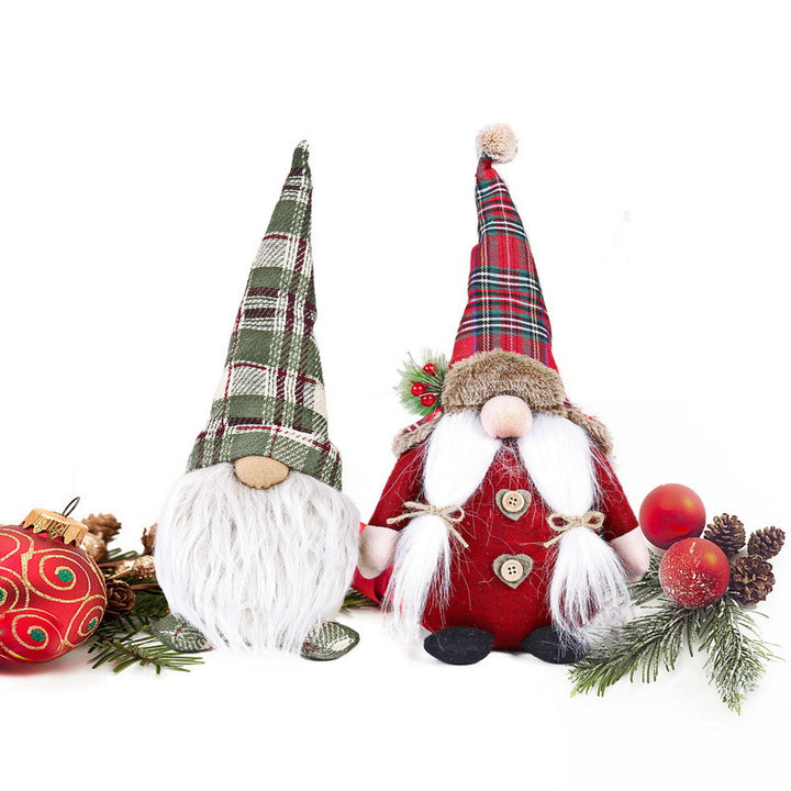 Weihnachtliche Wichtelfigur als Tischdekoration