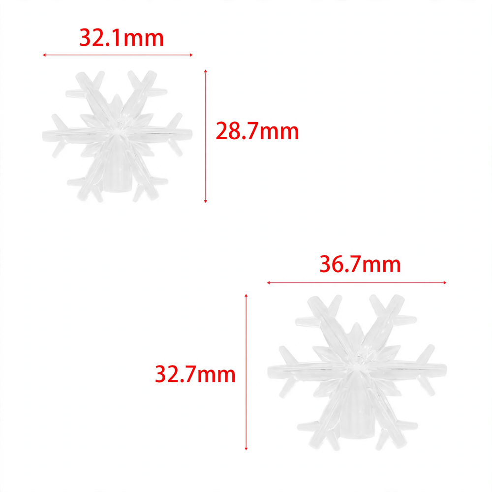 Dekorative Schneeflocken-Anhänger für Lichterketten