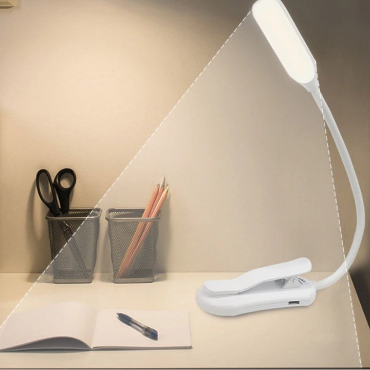 LED-Klemmlampe für Kinder, USB-aufladbar