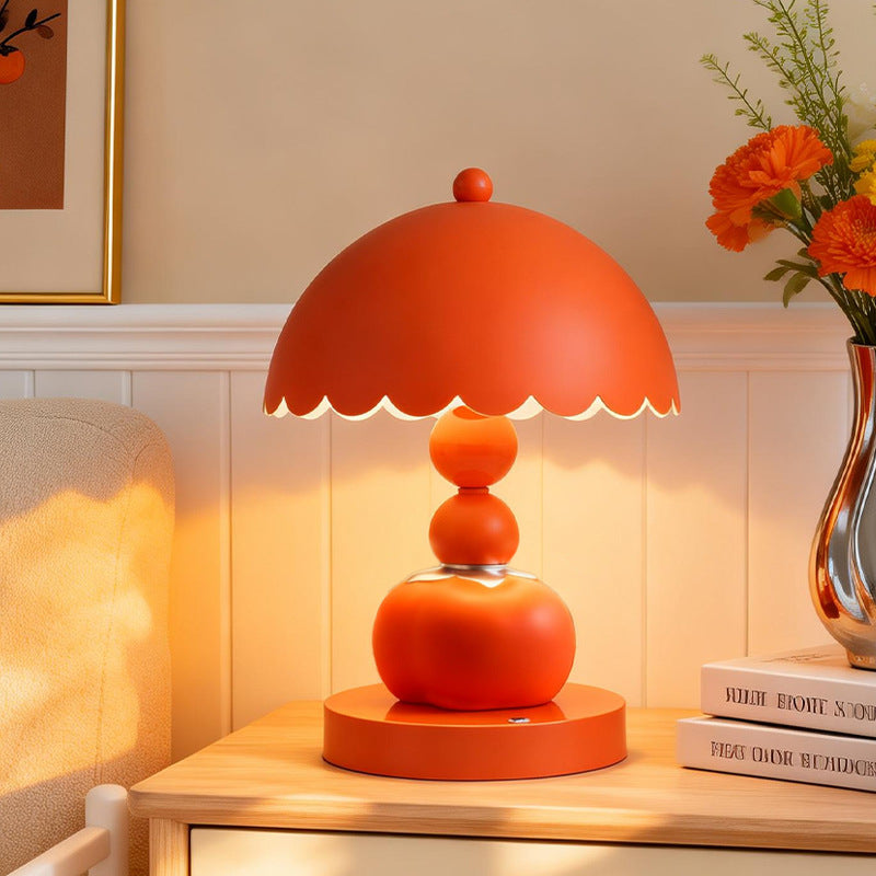 Kaki-Tischlampe, kreatives Design, Dekoelement