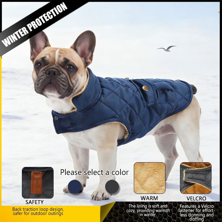 Hundemantel aus Polyester mit Reflektoren