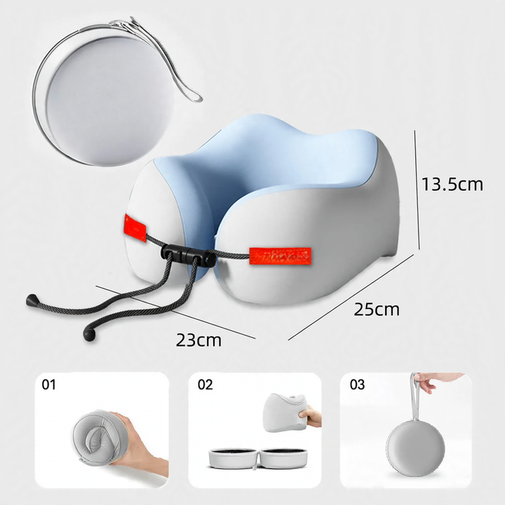 Nackenstützkissen aus Memory-Foam, U-Form