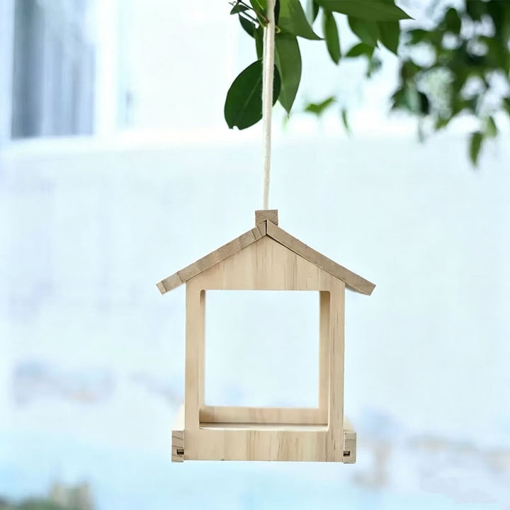 Offenes Vogelhaus aus Massivholz