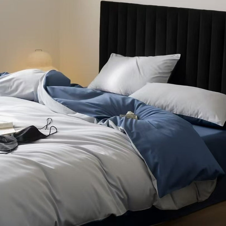 Satin-Bettwäsche-Set aus 100S Langstapel-Baumwolle