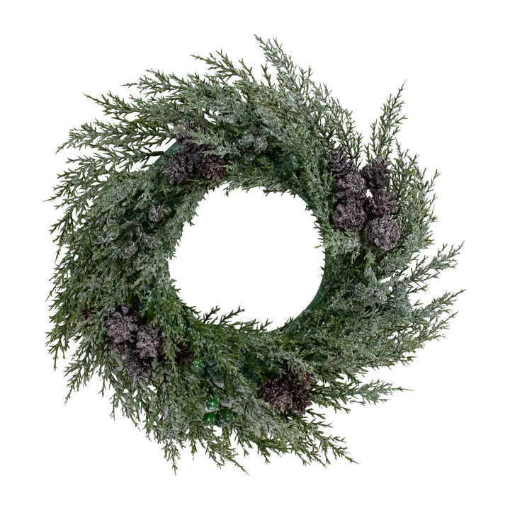 Weihnachtskranz mit Tannenzapfen
