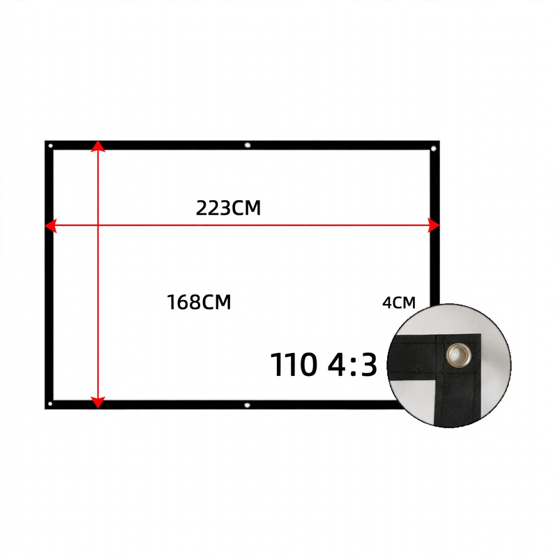 Projektionsleinwand, Leinwand aus Segeltuch