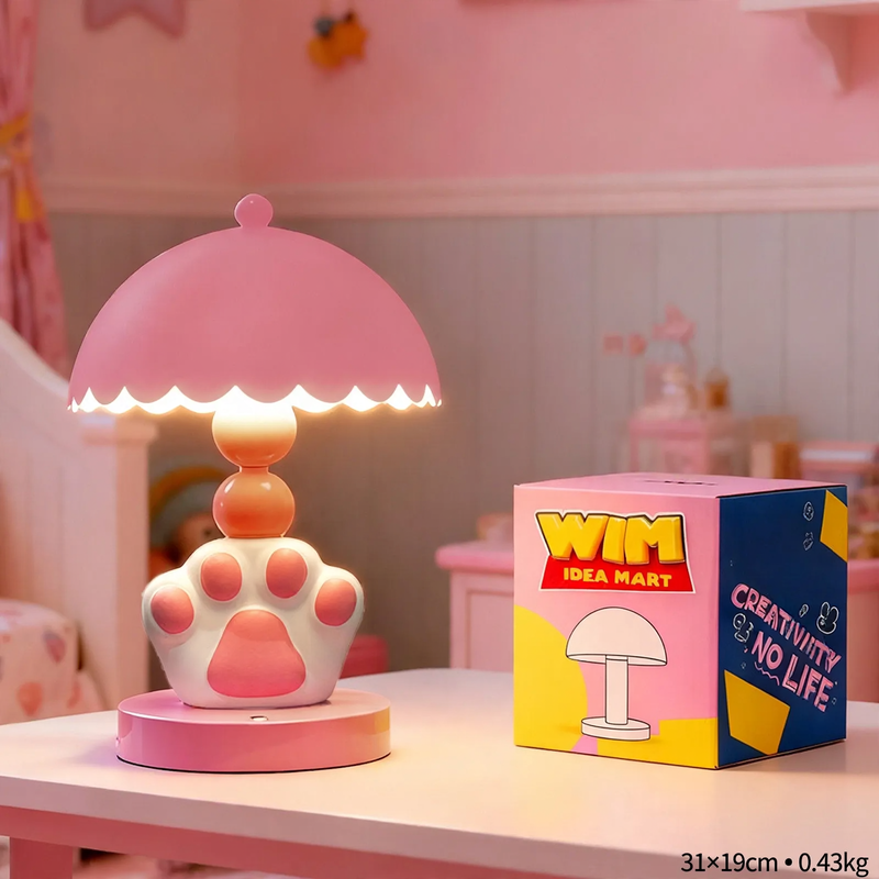 Moderne Katzenpfoten-Tischlampe