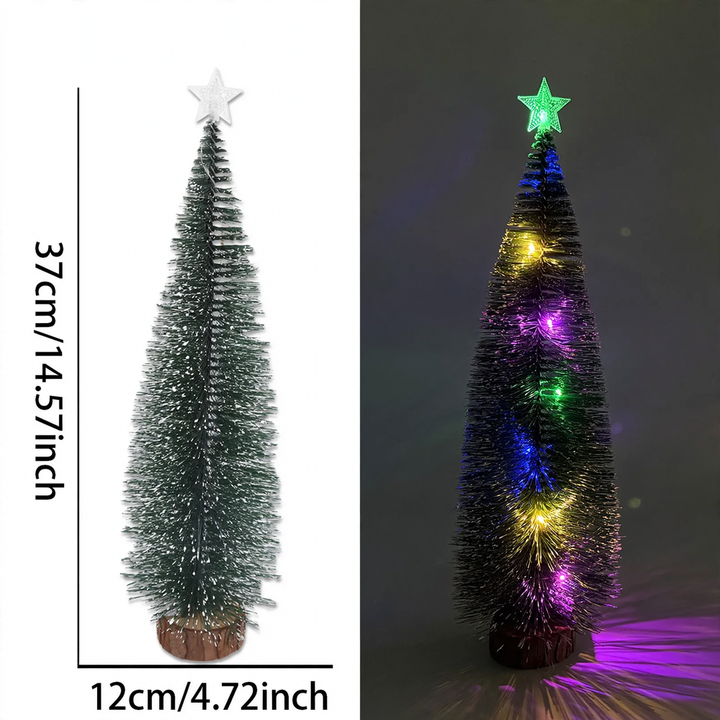 Mini-Weihnachtsbaum aus Kiefernnadeln mit LED-Beleuchtung, 40 cm