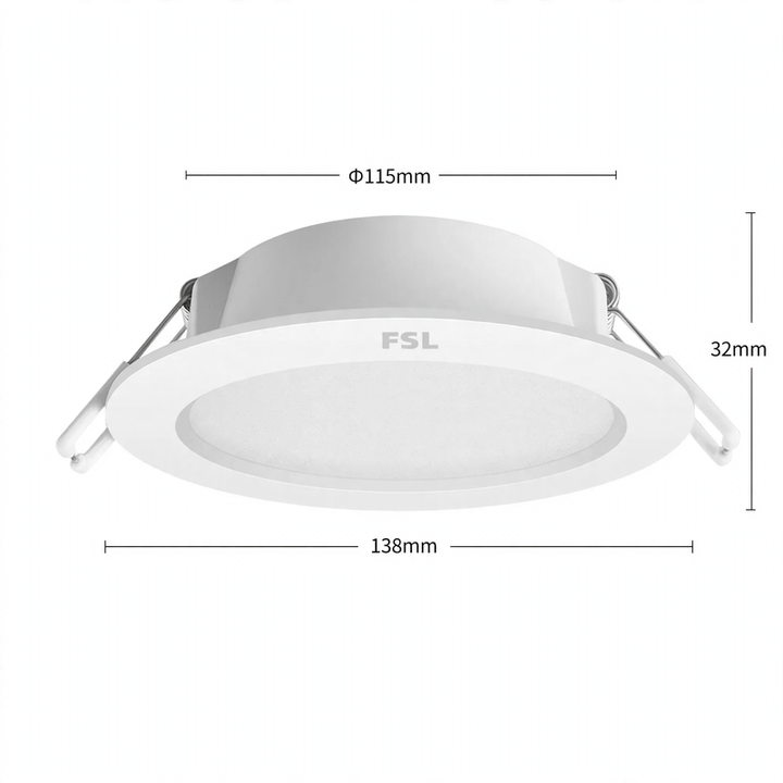 LED-Einbauleuchte für Decke und Flur