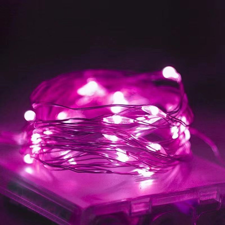 Wasserdichte LED-Silberdraht-Lichterkette, batteriebetrieben