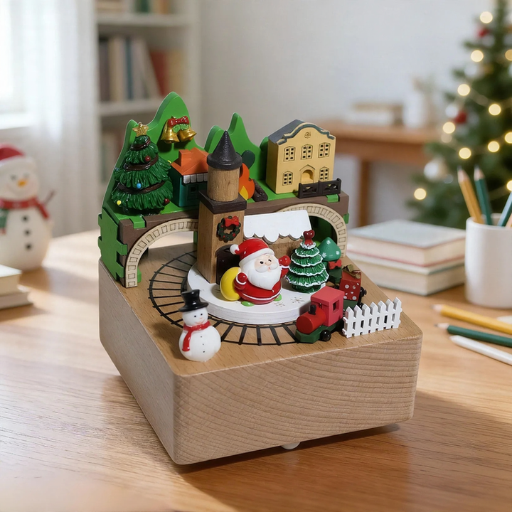 Holz-Spieluhr im modernen Design