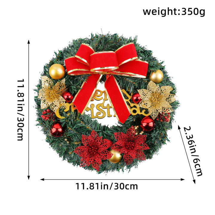 Dekorativer Weihnachtskranz aus Holz