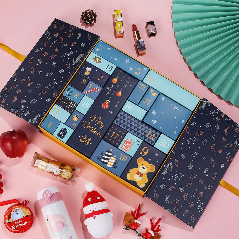 Weihnachts-Adventskalender Leerbox für Geschenke