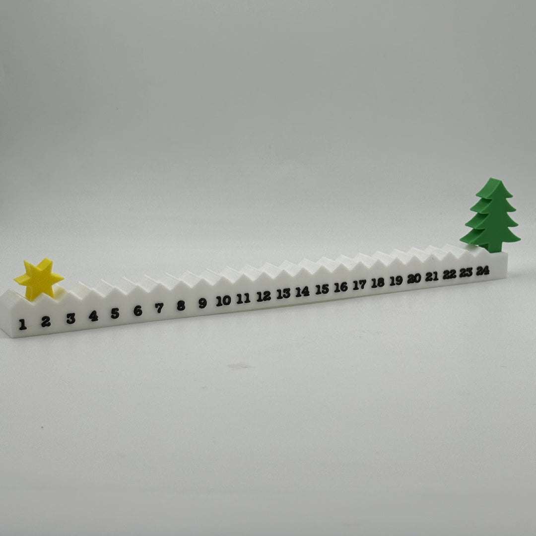 Weihnachts-Adventskalender aus PLA, Tischdekoration