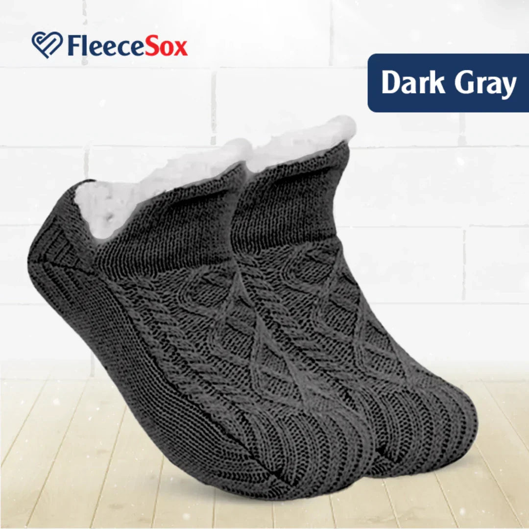 Karnz | Fleecegefütterte rutschfeste Thermosocken