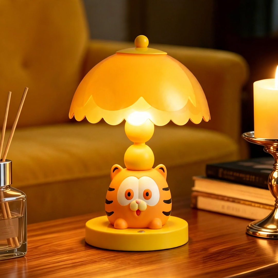 Gelbe Garfield-Tischlampe