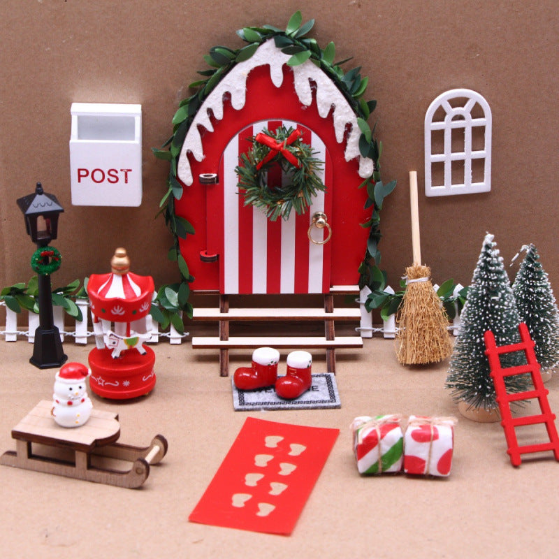 Miniatur-Elfen-Tür-Set für Puppenhäuser
