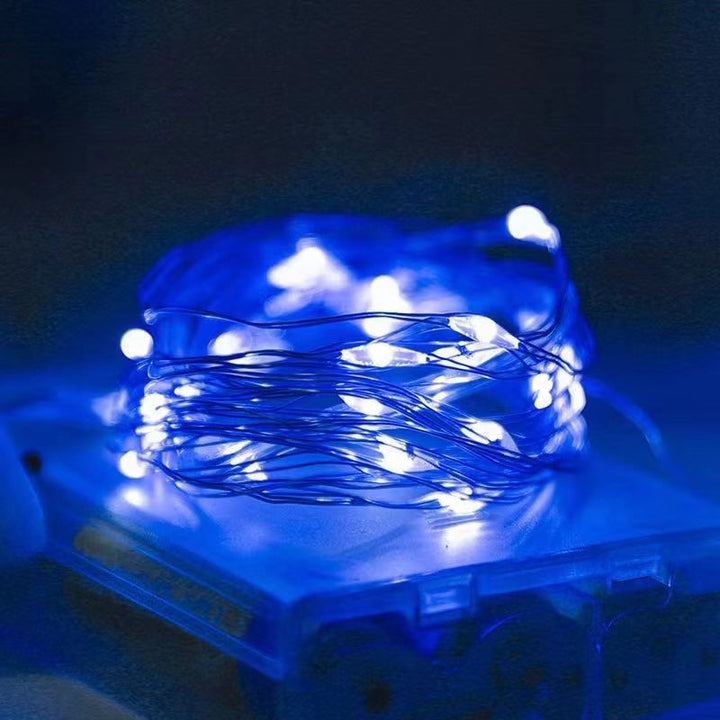 Wasserdichte LED-Silberdraht-Lichterkette, batteriebetrieben