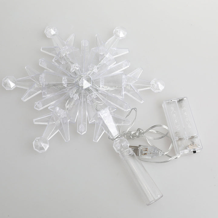 LED-Weihnachtsbaumspitze, Stern-Design, 20 cm