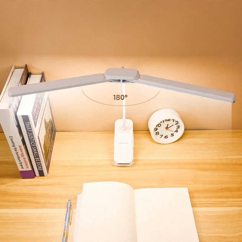 LED-Klemmlampe für Schreibtisch und Bett