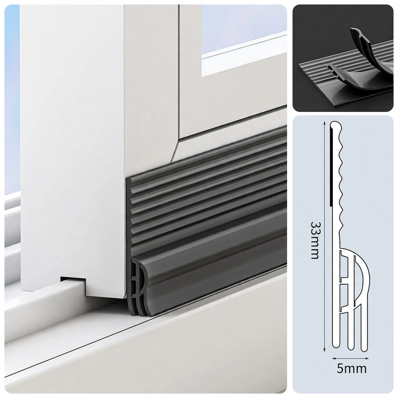 Fensterdichtung für Schiebefenster, 2 m
