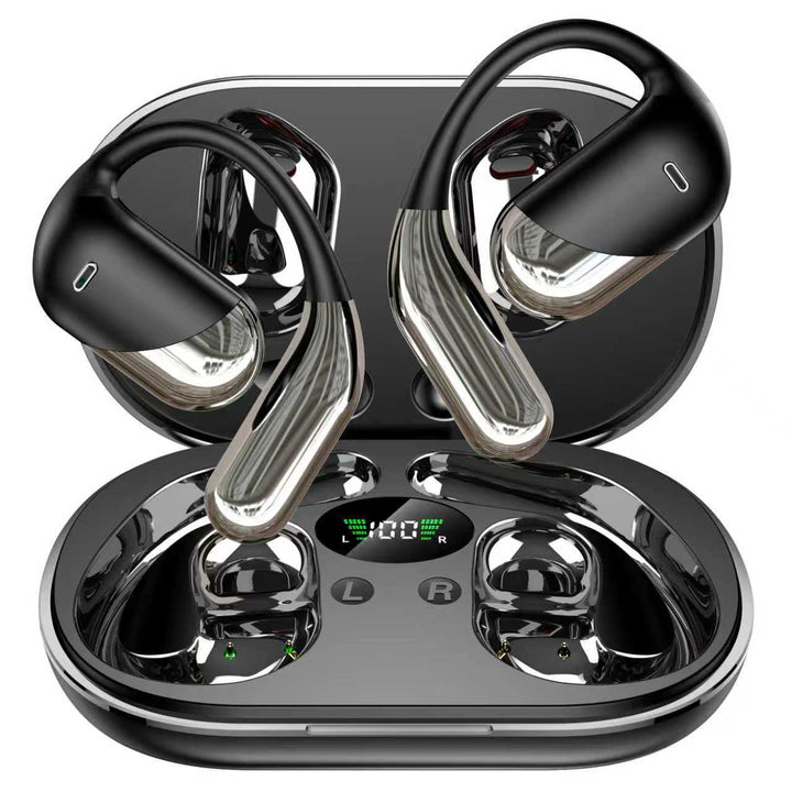 Offene Bluetooth-Kopfhörer mit KI-Übersetzung, Ohrbügel